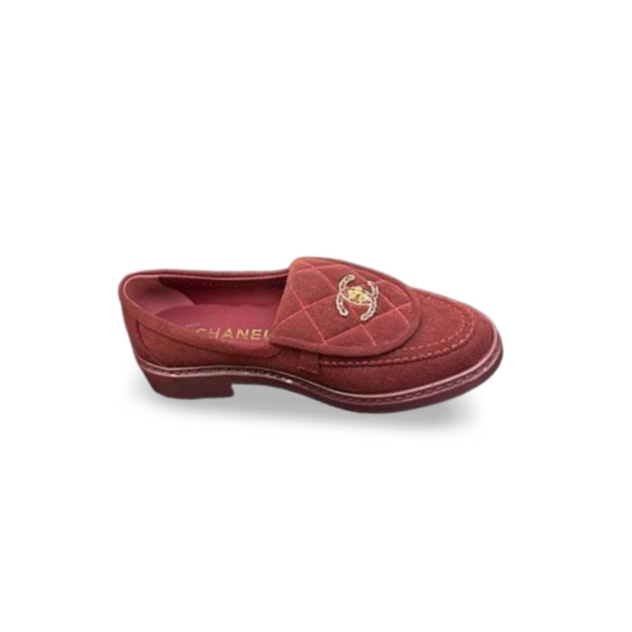 Ch**el quilted leather cc turnlock loafers